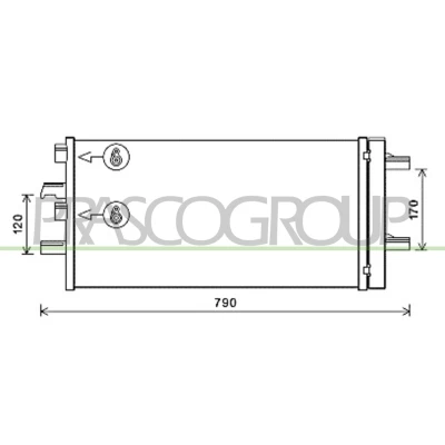 Imagen de PRASCO MN312C001 Condensador con secador 15mm 13mm Aluminio 648mm R1234yf, R134a MINI: Hatchback