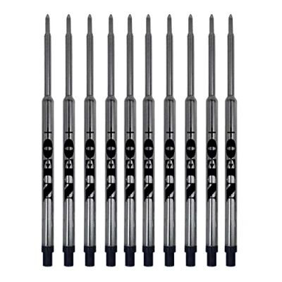 Imagen de Juegos DE Recargas bolígrafos compatibles con Waterman. bolígrafo suave punto medio (SET 10 TINTA NEGRA)