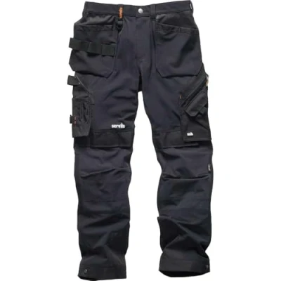 Imagen de Scruffs Hombre Pro Flex Plus Pantalones de Trabajo Not Applicable, Negro (Black 001), (Talla del Fabricante: 32)