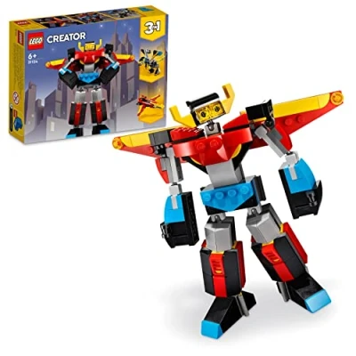 Imagen de LEGO Creator 3 en 1 Robot Invencible, Dragón o Avión de Juguete, Juego Construcción Creativo para Niños y Niñas 7 Años Más, Idea Regalo Cumpleaños 31124