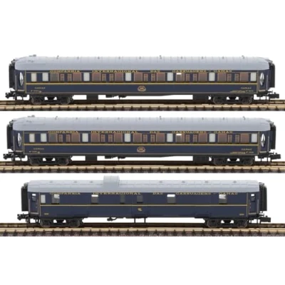Imagen de ARNOLD, RENFE, conjunto de 3 vagones CIWL del Castellano Expreso, vagón remolque + 2 coches cama Lx, periodo IV