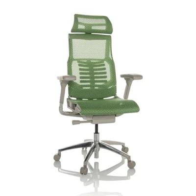 Imagen de hjh OFFICE Silla de Oficina Profesional POFIT G GEN2 giratoria ergonómica Malla con Soporte Lumbar Flexible, Verde, 652283