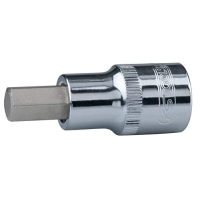 Imagen de KS Tools 918.5302 1/2&quot; Llave de vaso con punta para tornillos encastre hexagonal CHROMEplus, corta, 13 mm