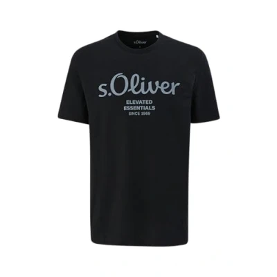 Imagen de s.Oliver Kurzarm Camiseta estampada, Hombre, Talla: 3XL, Schwarz