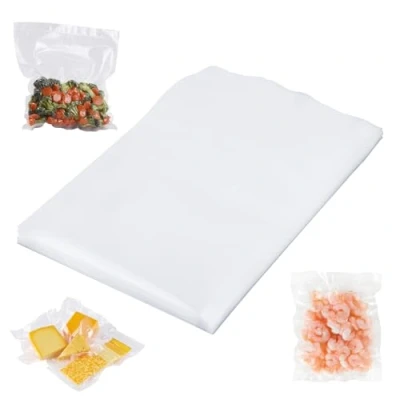 Imagen de bolsas vacio alimentos 20 x 30 cm, 50 piezas, sin BPA, aptas para cocción envasadoras al vacío y selladoras, ideales envasar comida.