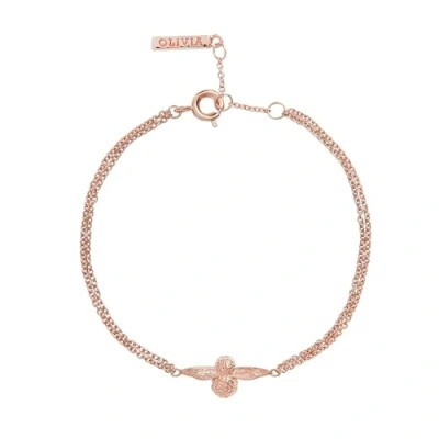 Imagen de Olivia Burton Pulsera de cadena para Mujer Colección 3D BEE Oro rosa OBJ16AMB43