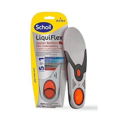 Imagen de Scholl Plantillas LiquiFlex Soporte Fortalecido Calzado Mujer Talla 35,5 40,5 Memoria de forma y arco 1 par