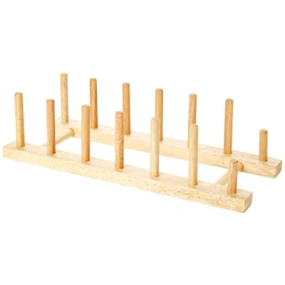 Imagen de T&amp;G Woodware Plate Stand/Rack for 6 Plates in Hevea Wood