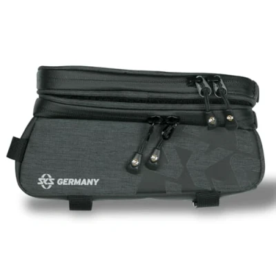 Imagen de SKS GERMANY Traveller Smart Bolsa para Bicicletas de Trekking y Ciudad (Tejido Repelente al Agua, Incl. Compartimento Desmontable Smartphone, Compatible con Pantalla táctil, Volumen: 1,35 l)