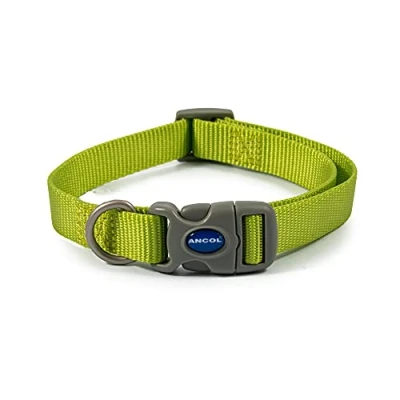 Imagen de Ancol Collar Ajustable Viva Quick Fit Lime. Talla 2 5 para 30 50 cm. Resistente a la Intemperie.