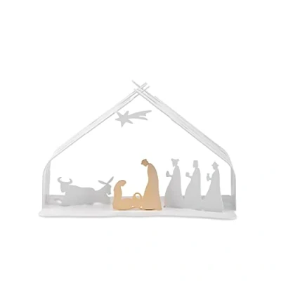 Imagen de Alessi Nativity Scene Bark White BM09 W 10 cm by Michel Boucquillon &amp; Donia Maaoui