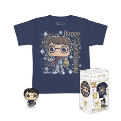 Imagen de Funko Pocket Pop! &amp; tee: Harry Potter Holiday para Chicos Large (L) Camiseta, Franela Ropa con Minifigura de Vinilo Coleccionable Idea Regalo Adultos Hombres