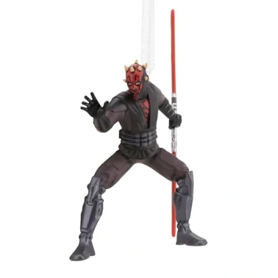 Imagen de Hallmark Star Wars Adorno Colgante de Darth Maul, decoración árbol Wars, Resina, Navidad, Regalos para Navidad