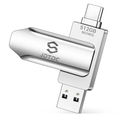 Imagen de 512GB Memoria Externa iPhone 15 USB c Photo Stick para Almacenamiento iPhone,Pen Drive Plus, Tipo iPad, Flash Drive, 15/Android