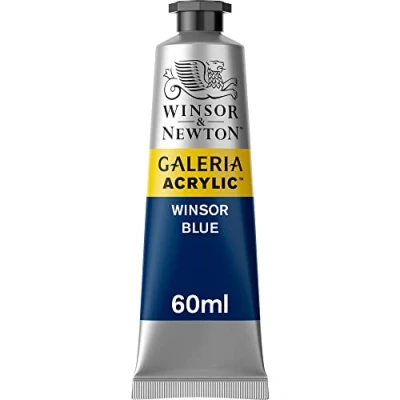Imagen de Winsor &amp; Newton Galería, Pintura acrílica, Azul (Winsor Blue), 60 ml,