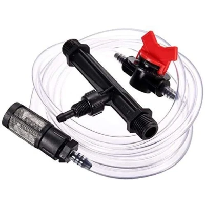 Imagen de Suinga Inyector VENTURI de fertilizante 20Ø 1/2&quot;. Caudal máximo 2 a 37 l/h. Rosca macho Injector profesional con llave dosificadora.