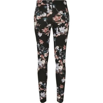 Imagen de Urban Classics SOFT AOP Leggings, Mujer, Talla: XS, Blacksoftflower
