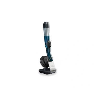 Imagen de Joseph SinkTech Cepillo para Fregar Platos con Dispensador de Jabón Recargable, Soporte Almacenamiento, Raspador Sartenes, Base Antigoteo