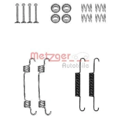Imagen de METZGER 105 0887 Juego de accesorios, zapatas freno estacionamiento HYUNDAI: Sonata V