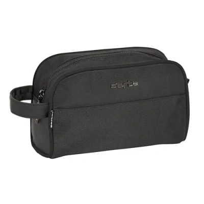Imagen de Safta Business Neceser Escolar Infantil con Asa, Infantil, Fácil Limpieza, Cómodo y Versátil, Calidad Resistencia, 24x10x15 cm, Color Negro