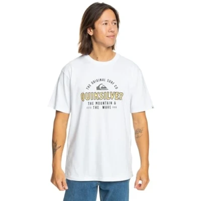 Imagen de Quiksilver Floating Around FÜR Camiseta estampada, Hombre, Talla: Small, White