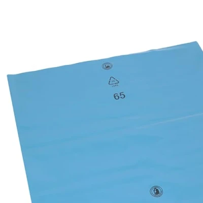 Imagen de DEISS 90154 Bolsas de basura (240 L, extrafuertes, 100 unidades), color azul