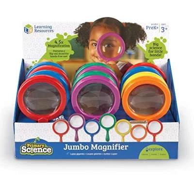 Imagen de Learning Resources Pantalla de encimera Lupa Jumbo Juego 12 Pop, Multicolor (LER2775)