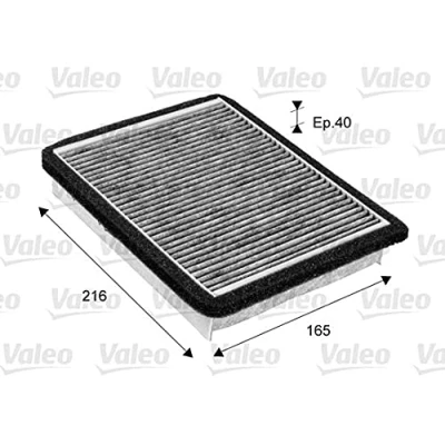 Imagen de VALEO CLIMFILTER PROTECT 715682 Filtro de habitáculo carbón activado 225 181 40