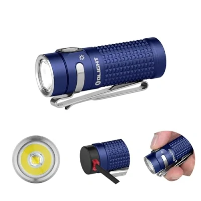 Imagen de OLIGHT Baton 4 Mini EDC Linterna de 1300 Lúmenes, 170 metros Alcance, Impermeable IPX8, Lámpara Mano Recargable y Batería Potente 650 mAh, 30 días Larga Duración, Ideal para Camp Pescar Viaje