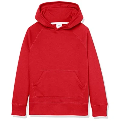 Imagen de Amazon Essentials Sudadera con Capucha Niña, Rojo, 2 años