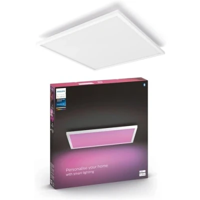 Imagen de Philips Hue Panel Led Inteligente Surimu, 60W 4150 lúmens, Luz Blanca de Cálida a Fría, Compatible con Alexa y Google Home, 60x60cm, Blanco