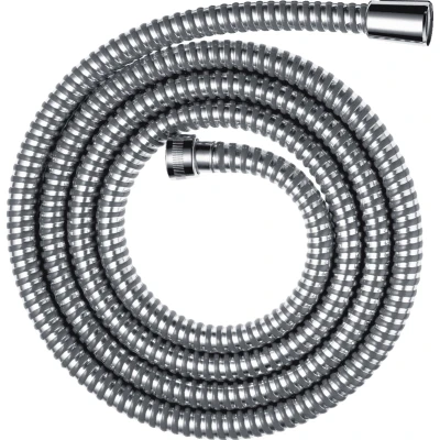 Imagen de hansgrohe Metaflex flexo de ducha universal 1,60 m, sistema anti torsión, manguera flexible y resistente a las torceduras, incl. juntas, cromo, 28266000