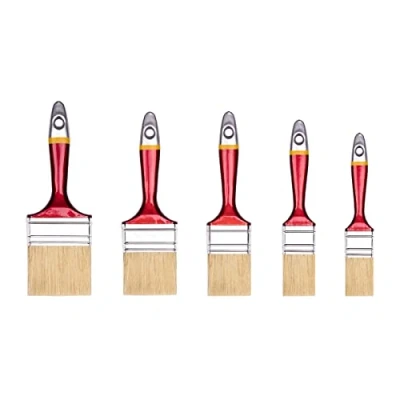 Imagen de HARDY WORKING TOOLS brochas Pintura Set de 5 Piezas, 1 Piezas 25, 35, 50, 60, 75 mm Ancho, Madera, Cepillo Serie *33*, 5PCS, Pinceles A0283 050100
