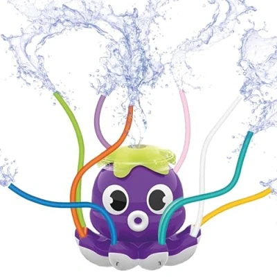 Imagen de OctoSplash® Pulpo Aspersor Morado Juego Acuatico para Ninos Pulverizador de Agua Instalación Fácil Juguete Nino Divertido &amp; Lúdico Juegos al Aire Libre OriginalCorner®
