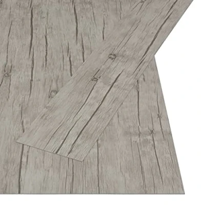 Imagen de vidaXL Lamas para Suelo PVC Autoadhesivas Losetas Vinilo Decoración Interior Metarial Construcción Bricolaje Hogar 4,46 m² 3 mm Roble