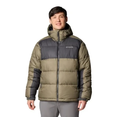 Imagen de Columbia PIKE LAKE Hooded Jacket Chaqueta de invierno, Hombre, Talla: Small, Stone green/shark