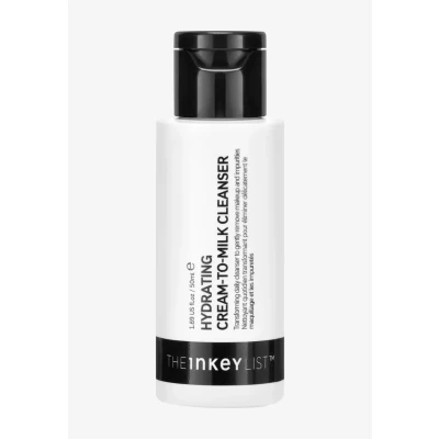 Imagen de The INKEY List Hydrating Cream to Milk Cleanser 50ml, 5% Rice &amp; Hyaluronic Acid, Gentle Cleaning Formula, Non Stripping, Drying, Irriating, Hydrates Dissolves Makeup, Vegan Friendly
