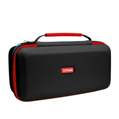 Imagen de GXTrust 1252 XL Funda para Nintendo Switch 2, Carcasa Estuche Rigido de Transporte Consola y Accesorios, Protectora Dura, Bolsillo 4 Joy Cons 12 Cartuchos Juego, Negro