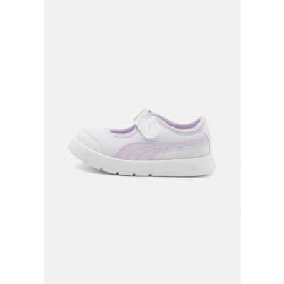 Imagen de Puma Courtflex V3 LINA Unisex Zapatillas running asfalto para niños, Talla: 27, White/lilac frost Zapatos