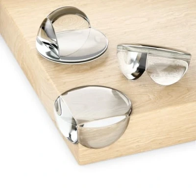 Imagen de deleyCON 6 Piezas Protectores de Esquinas Bebé Silicona Autoadhesiva Transparente Suave Redonda 20mm x 43mm Niños Protector Bordes Mesa para Madera, Metal, Cristal y Mucho Más.