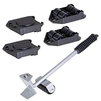 Imagen de Wagner Plataforma de Carga Set MM 3113 Elevador Muebles, + 4 Ruedas, Ideal para la Mudanza, 800 kg Capacidad Carga, Antivuelco, Extremadamente Resistente 20311305