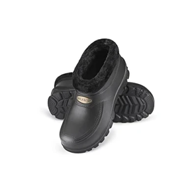 Imagen de ESTRO Botas de Lluvia Mujer Zuecos Hombre Invierno Goma con Forro A16 (42, Negro)
