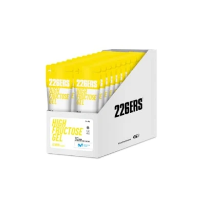 Imagen de 226ERS High Fructose Gel, Gel Energético para Deportistas, con Maltodextrina y Fructosa, Vegano Sin Gluten, Aporte Hidratos de Carbono, Sabor Limón, 24 Geles x 80 g
