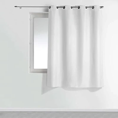 Imagen de Douceur d&#039;Intérieur 1609124 Cortinas, Poliéster, Blanco, 140L X 180H cm (1 Panneaux)