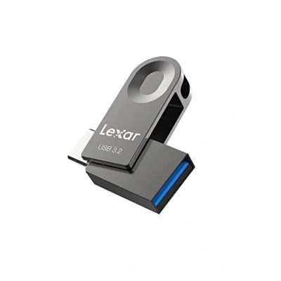 Imagen de Lexar memoria USB de 64 GB, 3.2 Gen 1, C y A, velocidad lectura hasta 100 MB/s, compatible con OTG, metálica para PC, portátil, coche, TV, smartphone tipo C, Android