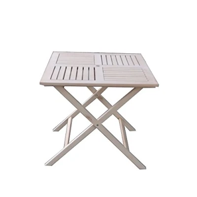 Imagen de P&amp;J mesa plegable portátil de madera, (80 x 80 cm, natural)