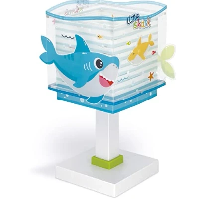 Imagen de Dalber Lámpara de mesa o mesita infantil Little Shark Tiburones Animales, lámparas infantiles, 63471, E14
