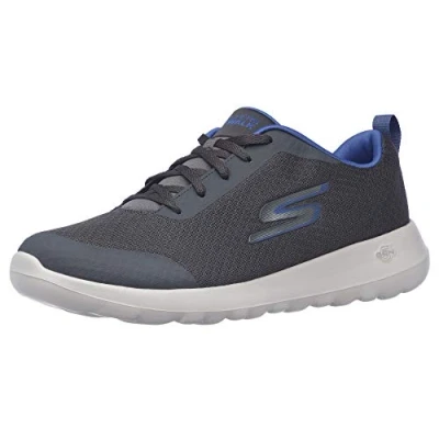 Imagen de Skechers Gowalk MAX Athletic Workout Walking Shoe with Air Cooled Foam, Zapatillas Hombre, Carbón/Azul, 43 EU