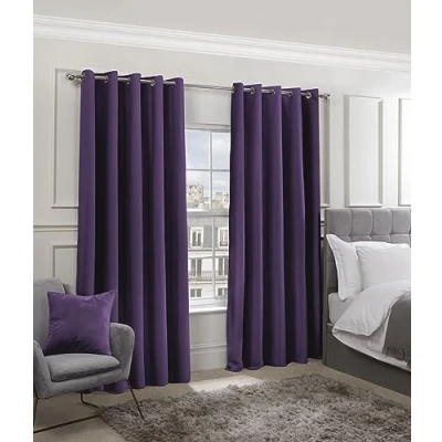 Imagen de Emma Barclay 1 Unidad Cortinas con Ojales, Poliéster, Amatista, W 45.7&quot; x L 72&quot; (1 Panels)