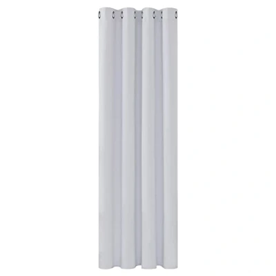 Imagen de Deconovo Cortinas Dormitorio Salon Opacas Moderna con Ojales, Termicas Aislantes Frio y Calor 132x183 cm(Ancho x Alto) Gris Perla, 1 Pieza